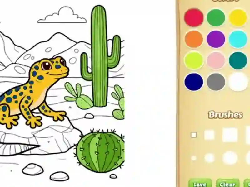 Desert Animals Coloring Book for Kids — free online game