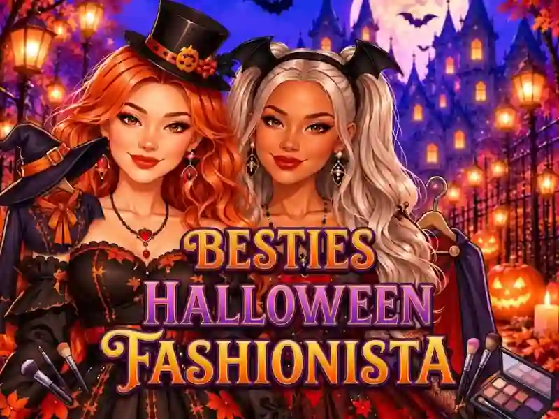 Gêm Besties Halloween Fashionista ar-lein