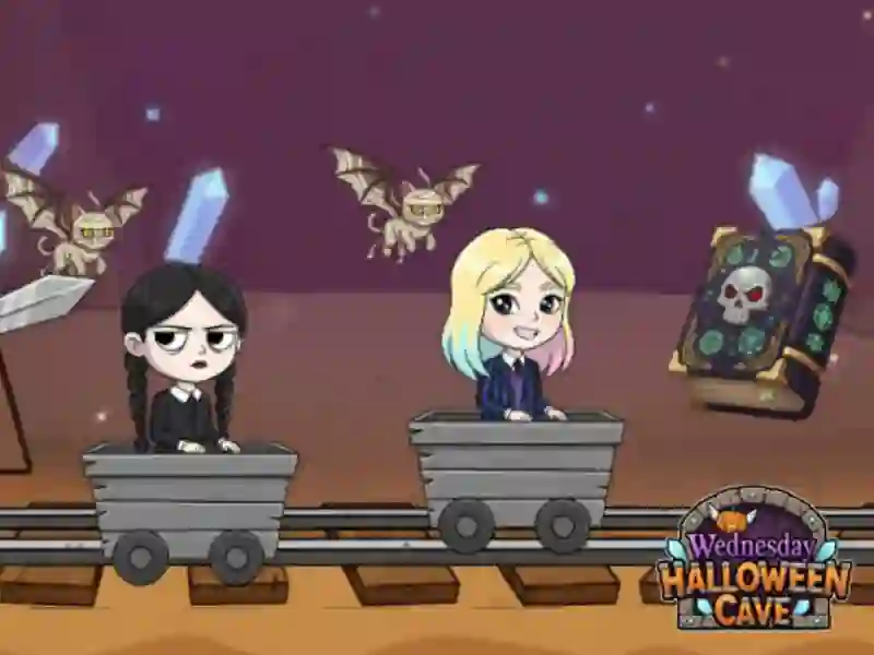 Wednesday Halloween Cave — free online game