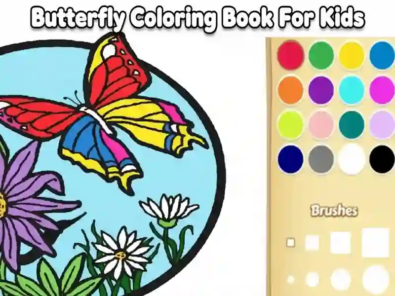 Butterfly Coloring Book For Kids — free online game