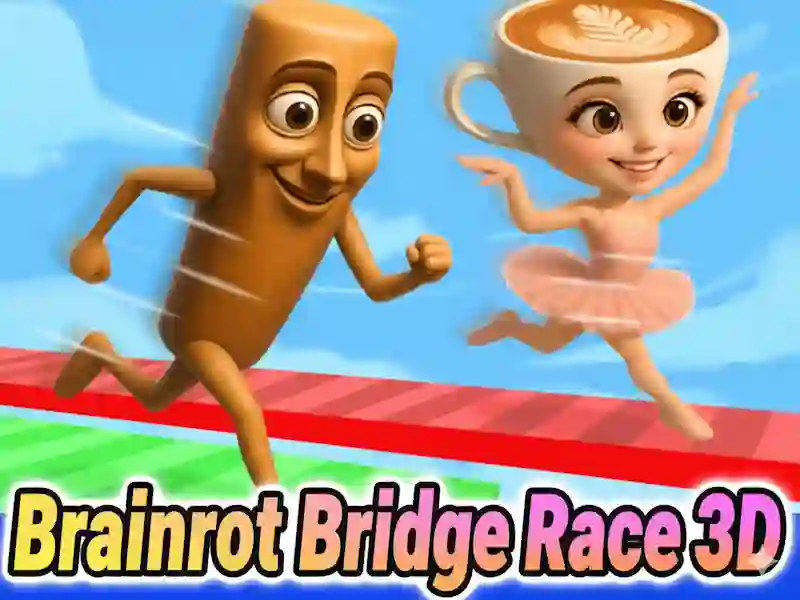 Brainrot Bridge Race 3D — free online game