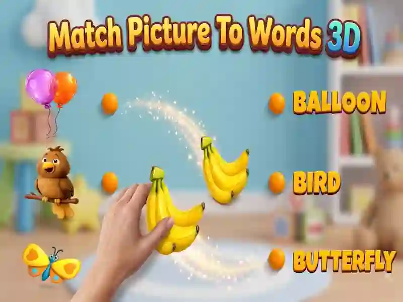 Match Picture To Words 3D — free online game