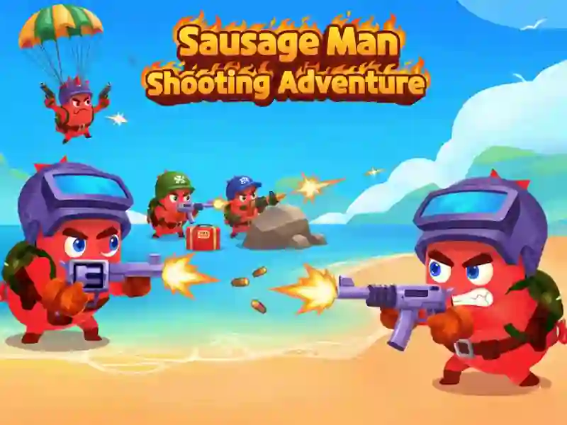 Sausage Man Shooting Adventure — free online game