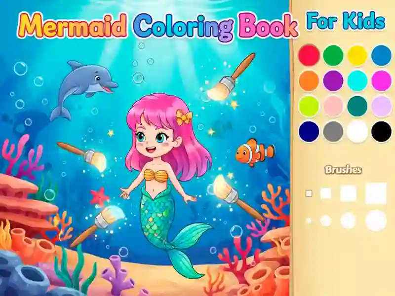 Mermaid Coloring Book For Kids — free online game