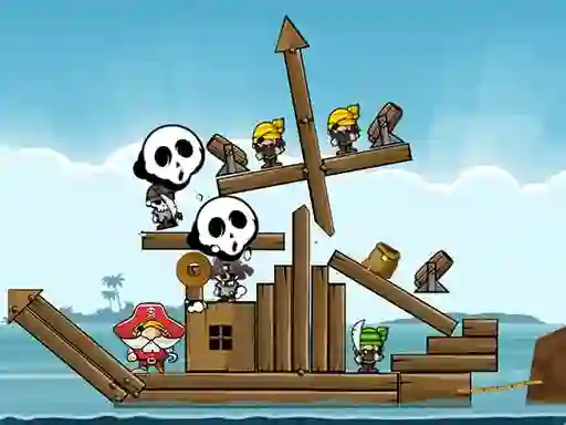 Leikur Siege Hero Pirate Pillage á netinu