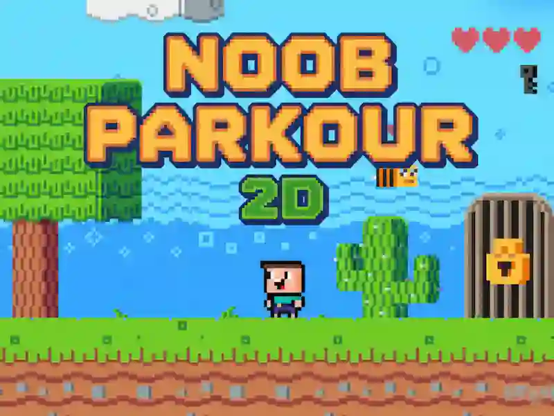 Noob Parkour 2D — free online game