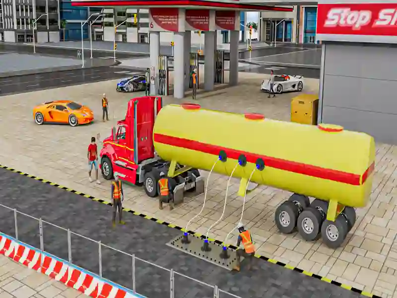 Oil Tanker Transport Truck — free online game