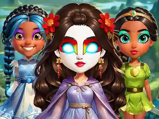Elemental DressUp Magic — bezplatná online hra