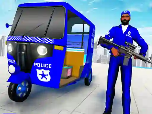 Police Auto Rickshaw Taxi — free online game