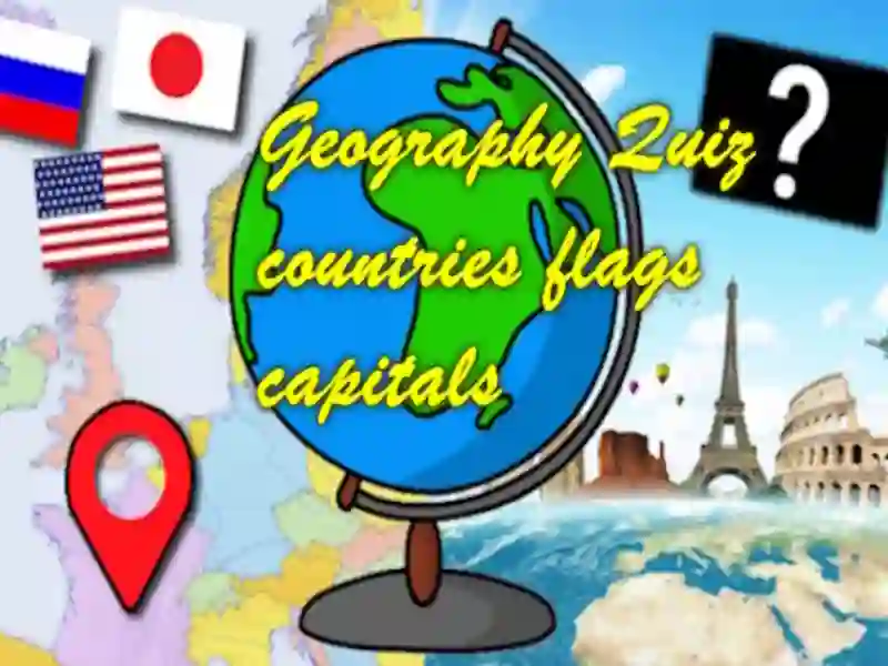 Geography Quiz countries flags capitals — free online game