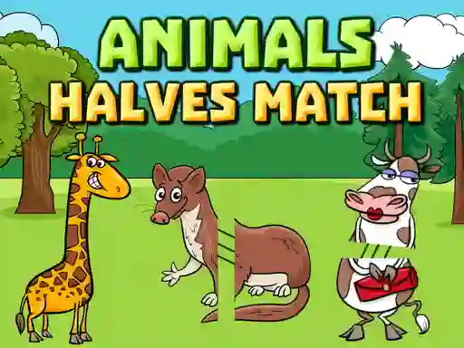 Animals Halves Match — free online game