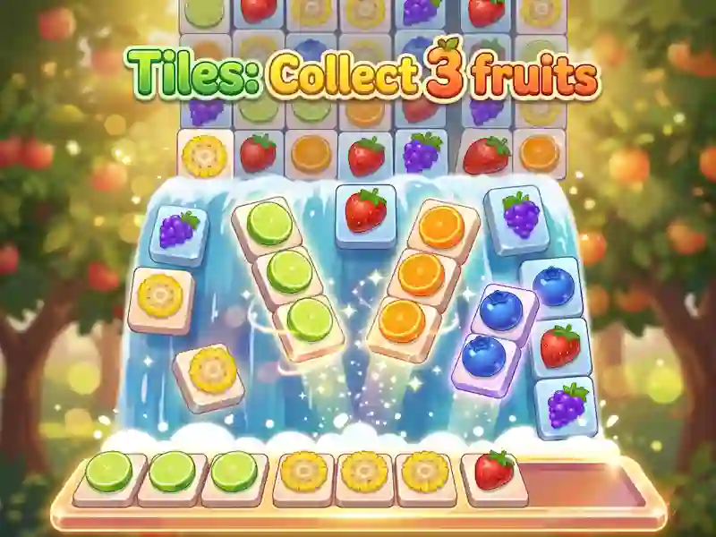 Tiles: Collect 3 fruits — free online game