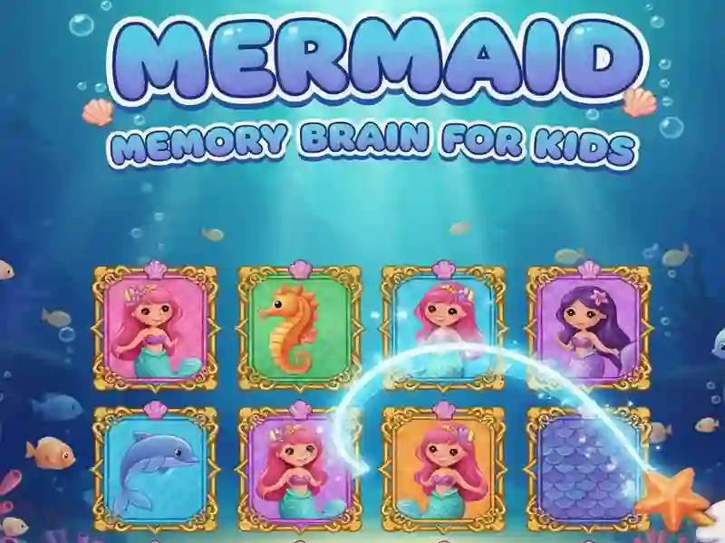 Mermaid Memory Brain For Kids — free online game