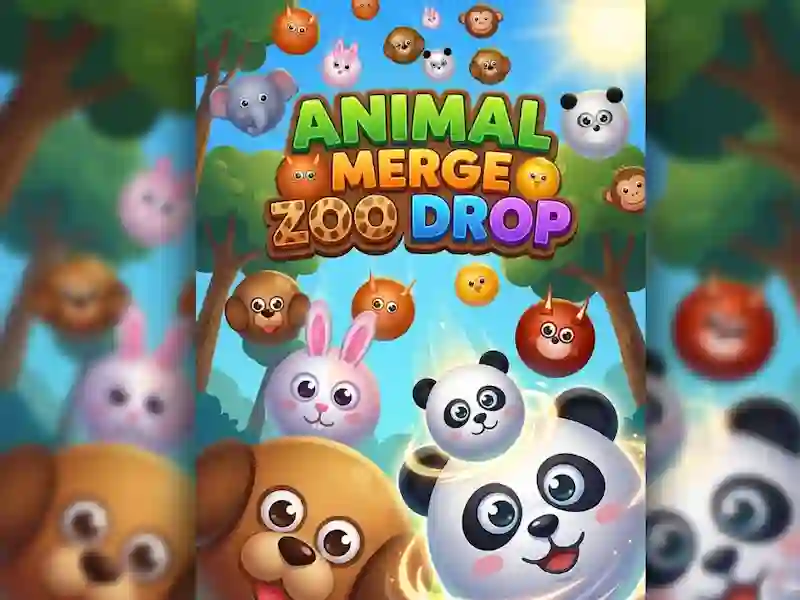 Animal Merge Zoo Drop — free online game