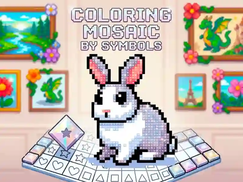 Coloring Mosaic by Symbols — free online game