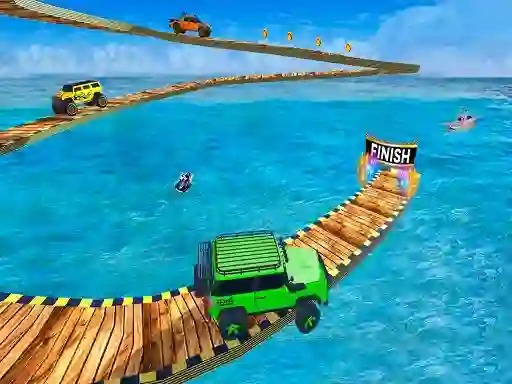 Impossible Jeep Stunt Driving: Impossible Tracks — free online game