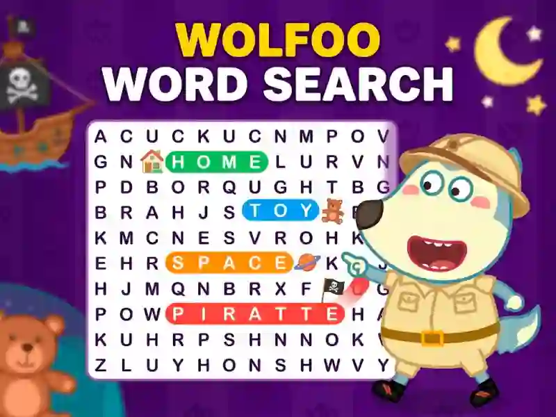 Wolfoo Word Search — free online game