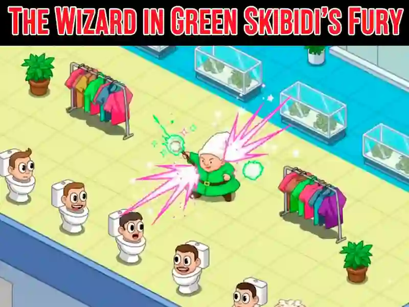 The Wizard in Green Skibidi's Fury — free online game