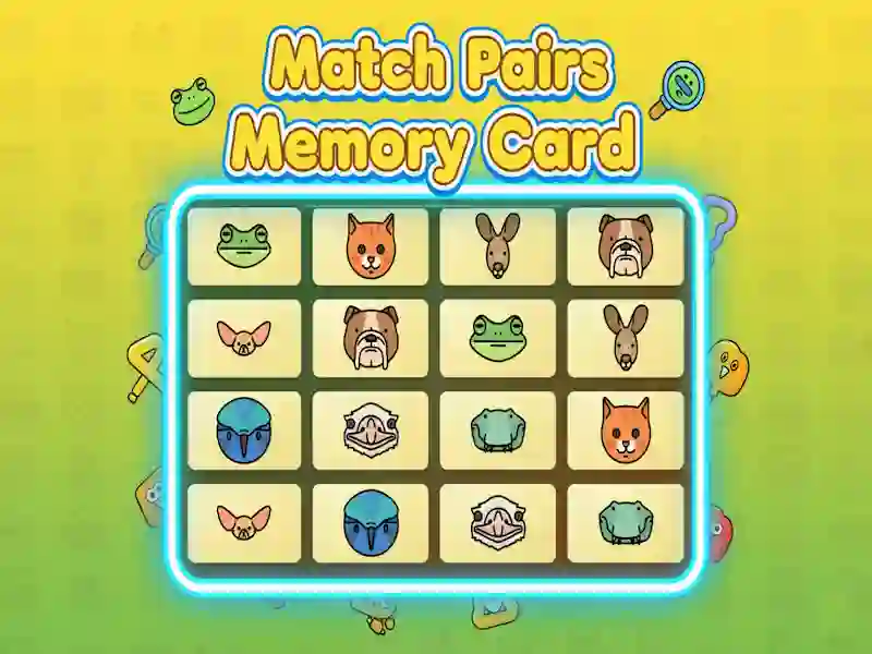 Trò chơi Match Pairs Memory Card trực tuyến