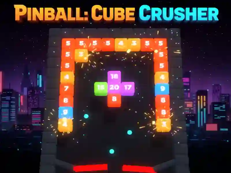 Гульня Pinball: Cube Crusher онлайн