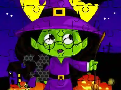 Permainan Midnight Halloween Jigsaw secara online