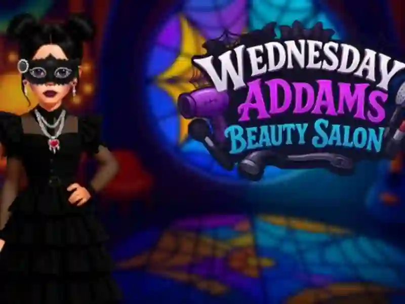 Wednesday Addams Beauty Salon — free online game