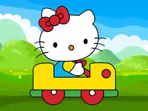Hello Kitty Car Jigsaw — free online game