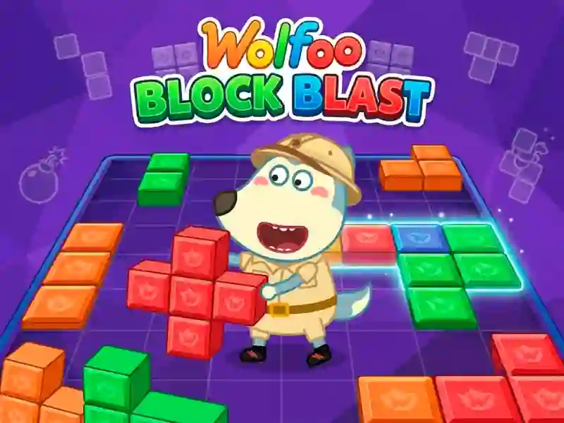 Wolfoo Block Blast — free online game