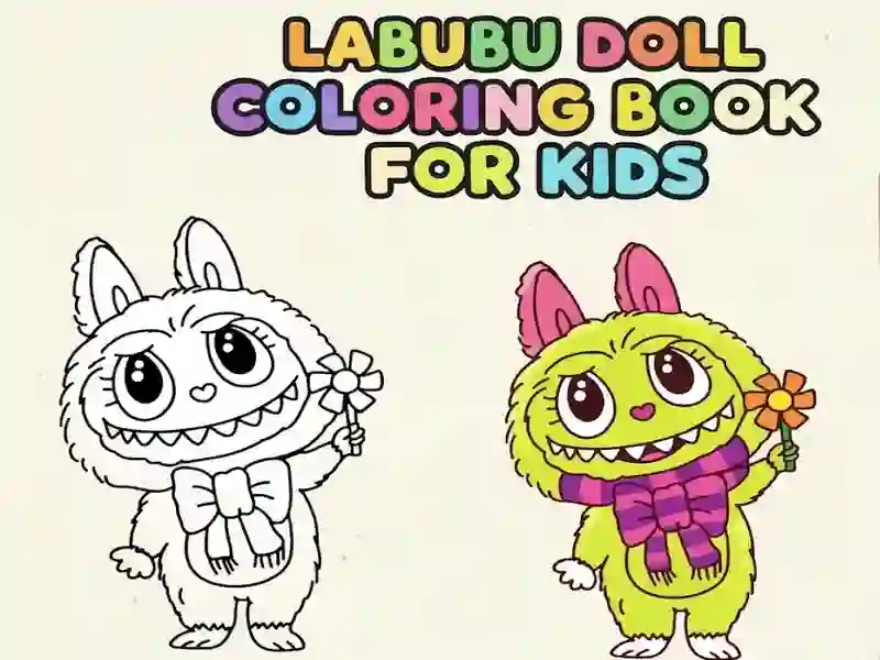 Labubu Doll Coloring Book for Kids — free online game