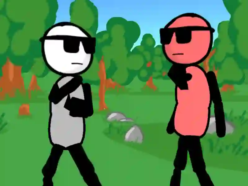 Stickman Gun - Less Fighting — free online game