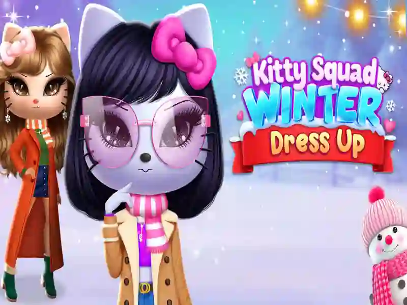 Kitty Squad Winter Dress Up — free online game