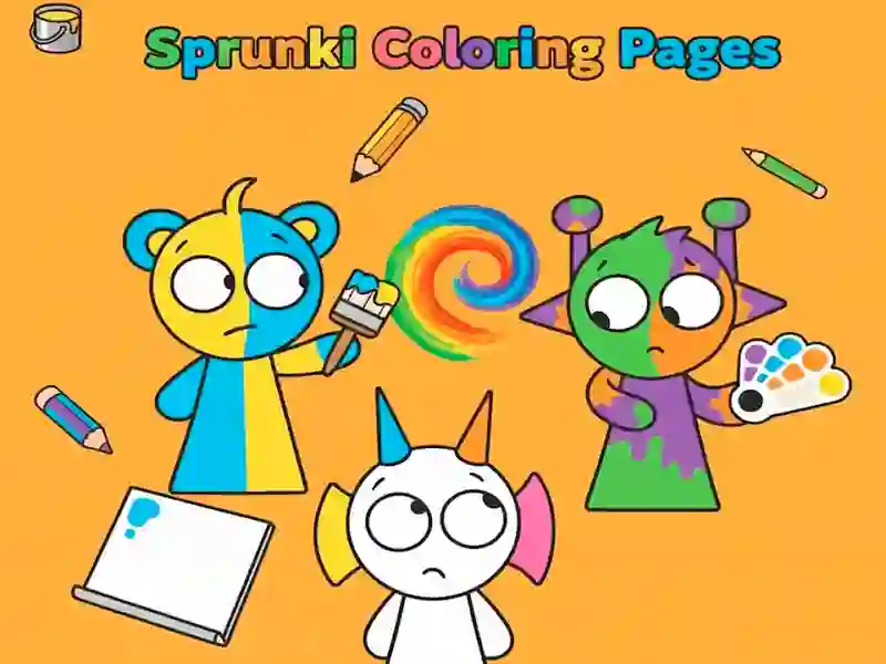 Sprunki Coloring Pages — free online game