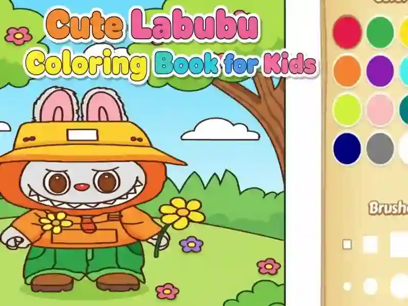 Cute Labubu Coloring Book for Kids — free online game