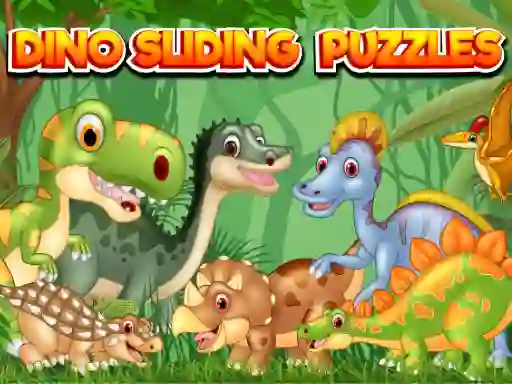 Lojë Dino Sliding Puzzles në internet
