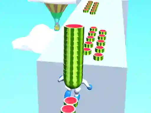Watermelon Run 3d — free online game