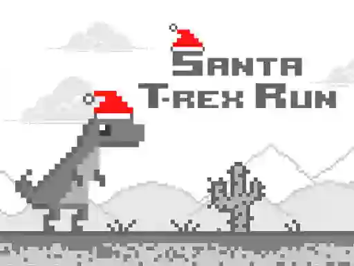Gêm Santa T-Rex Run ar-lein