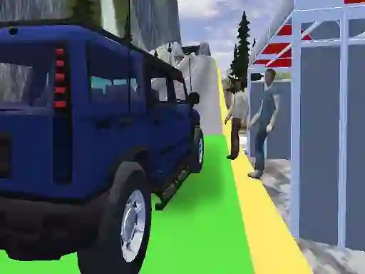 שפּיל Offroad Hummer Uphill Jeep Driver אָנליין