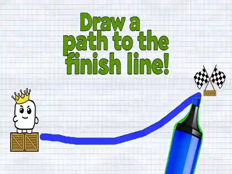 Draw a path to the finish line! — free online game