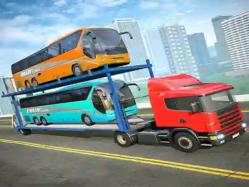 City Bus Transport Truck  — free online game