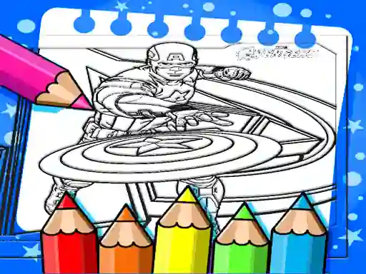 Captain America Coloring Book  — free online game