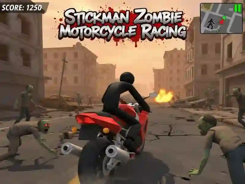 Stickman Zombie Motorcycle Racing — free online game