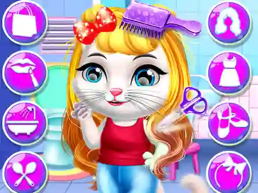 遊戲Chic Baby Kitty Hair Salon在線