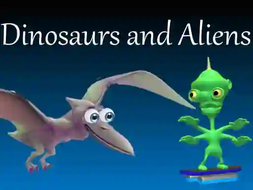 Dinosaurs and Aliens — free online game