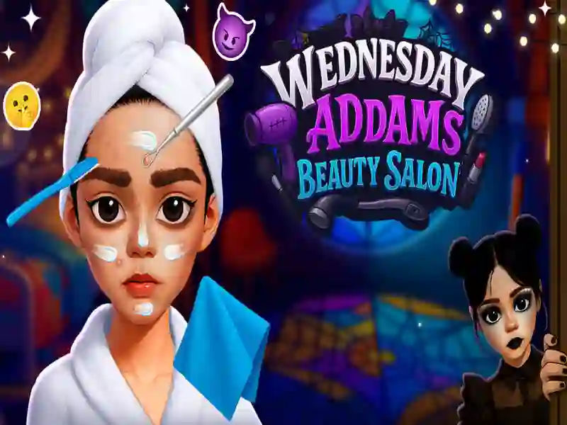 Wednesday Addams Beauty Salon — free online game