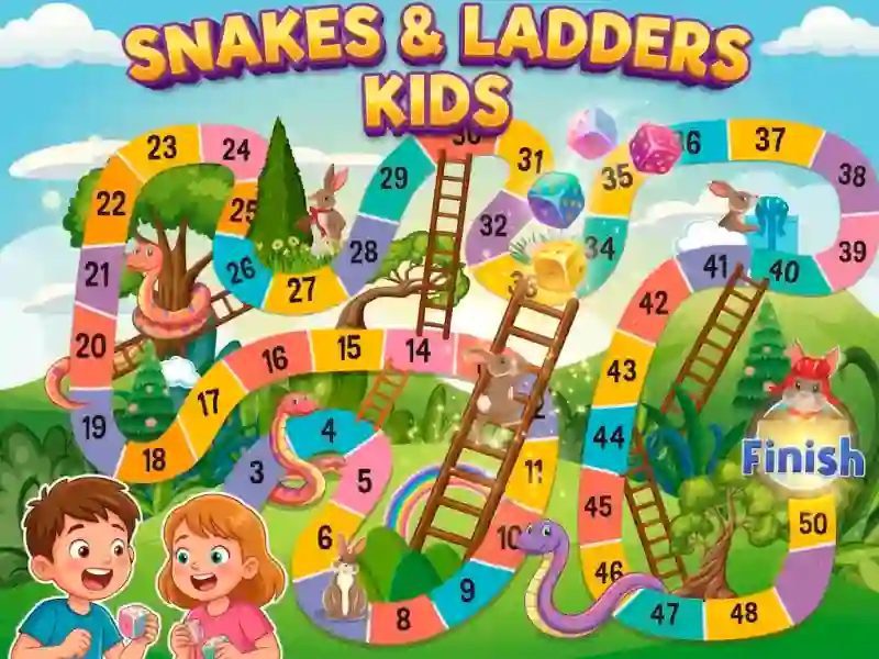 Snake & Ladder Kids — free online game