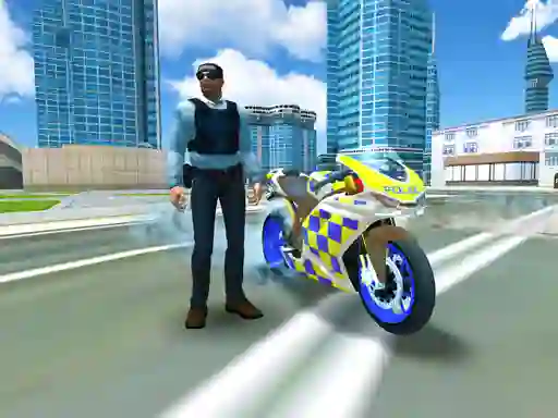 Police Motorbike Traffic Rider — free online game