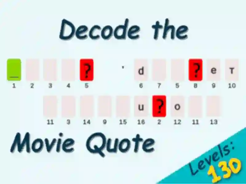 Decode the Movie Quote — free online game
