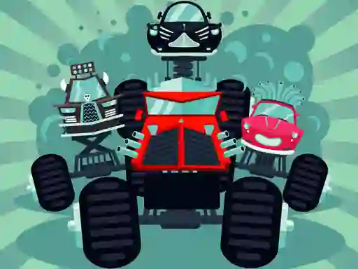 Crazy Monster Trucks Memory — free online game