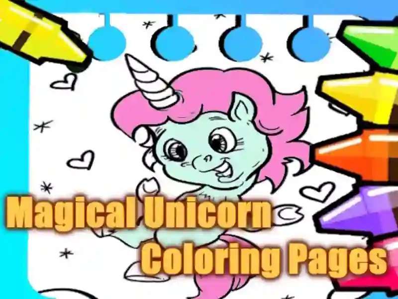 Magical Unicorn Coloring Pages — free online game