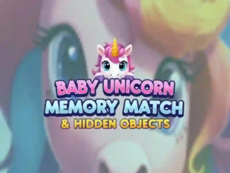 Baby Unicorn Memory Match & Hidden Objects — free online game